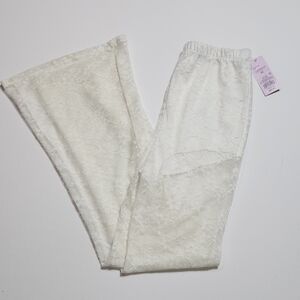 Wild Fable White Lace Flare Pants XS High Rise Sheer Lined Festival Y2K NWT